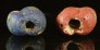 Two ancient Hellenistic monochrome glass beads 341MAa